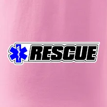 Záchranář rescue kříž modrý
