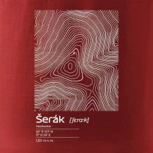 Šerák - vrstevnice v obdélníku