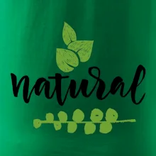 Natural - nápis v listech