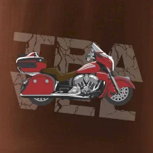 Cestovní motorka Amerika červená