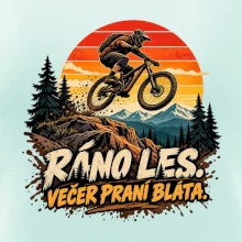 Ráno les večer praní bláta na kole