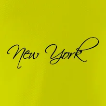 New York nápis psacím