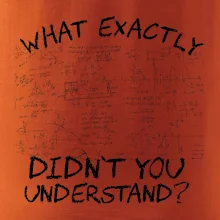 What exactly didnt you understand - physics What exactly didnt you understand - physics