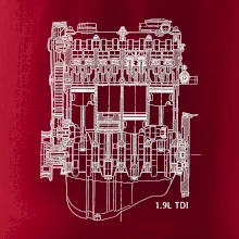 Motor Škoda/ VW 1.9L  TDI ze předu