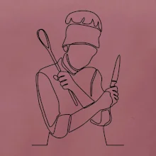 Kuchař jedním tahem