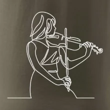 Houslistka jedním tahem