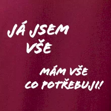 Nápis mám vše co potřebuji