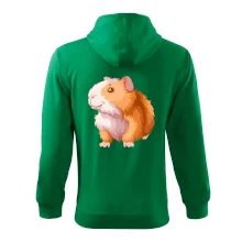 Morče - kreslené, bílo oranžové