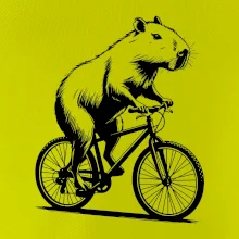 Kapybara na kole černá