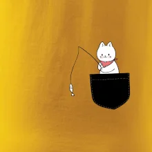 Kočka s rybou v kapse