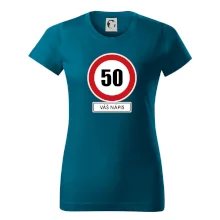 Dopravní značka - rychlost 50 - váš nápis