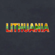 Lithuania - nápis vlajka