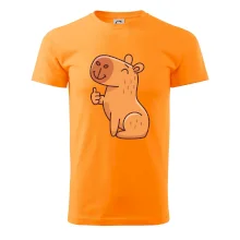 Kapybara s palcem nahoru