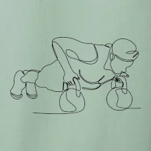 Kitebell posilování jedním tahem