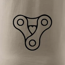 Cyklo srdce řetěz trojúhelník