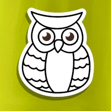 Sova kreslená na prsu