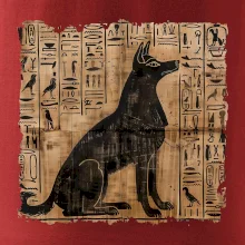 Egyptské hieroglyfy pes