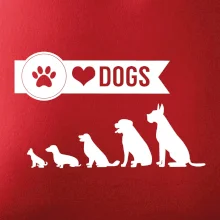 I love dogs - tlapka