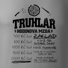 Hodinová mzda truhlář