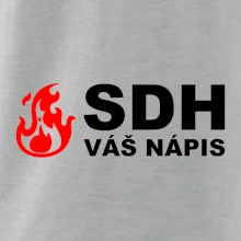 SDH nápis (oheň, název sboru - vlastní nápis)
