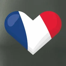 Francouzská vlajka srdce