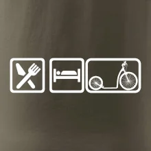 Eat sleep koloběžka velké a malé kolo