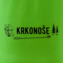 Krkonoše nápis
