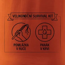 Velikonoční survival kit Pomlázka v ruce, panák v krvi