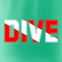 Dive nápis vlajka