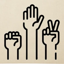 Kamen nůžky papír ikony