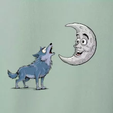 Parové triko - Vlk a měsíc