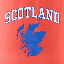 Scotland nápis s mapou