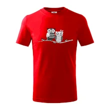 Dvě sovy abstraktní