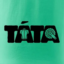 Táta nápis - cyklista