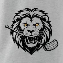 Floorball - Lev s hokejkou v tlamě