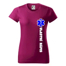 Hvězda života - vlastní nápis vpředu a vzadu