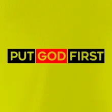 Put God first obdélník Put God first obdélník