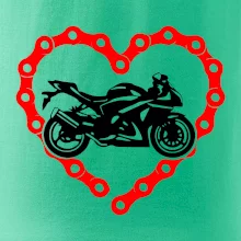 Moto srdce řetěz - supersport
