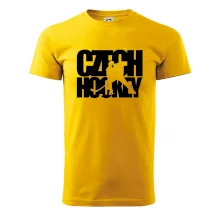 Czech hockey - nápis s hokejistou - Mistrovství světa v ledním hokeji 2026