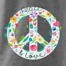Peace and love symbol