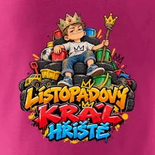 Listopadový král dětského hřiště na trůnu