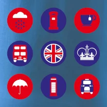 Anglie symboly v kruzích