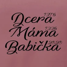 Dcera, máma, babička - vaše ročníky