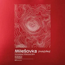 Milešovka - vrstevnice v obdélníku