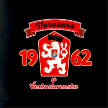 Narozena v Československu - Přelepený znak 1962 Narozena v Československu - Přelepený znak 1962