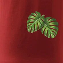 Monstera listy na prsu