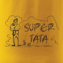 Kreslený nápis super táta