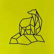 Geometrie lední medvěd na ledu