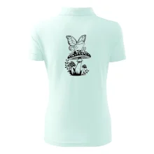 Goblincore černá houba se žábou