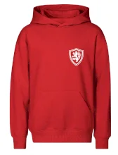 Český lev erb na prsu a na zádech